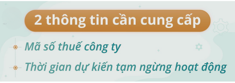 Tạm ngừng hoạt động kinh doanh công ty